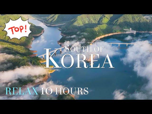 Relaxation 4K - Scenic Lake, Secret Forest, south of Korea Music Healing Study Sleep