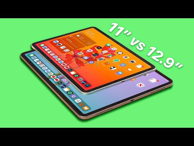 iPad Pro 11" vs 12.9" 2018/2020/2021 | IN-DEPTH Size Comparison!