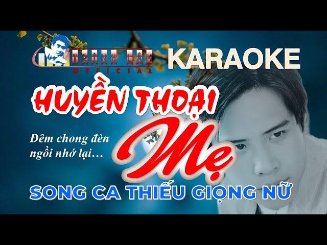  Karaoke HUYỀN THOẠI MẸ Thiếu Giọng Nữ | Song Ca Với Trình Lâm | Nhạc sống Full HD