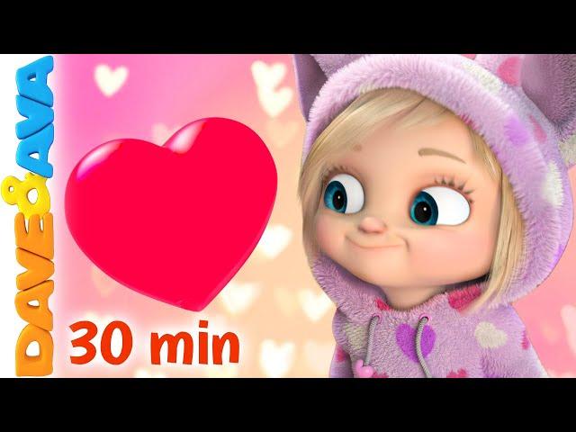 ️Skidamarink and More Baby Songs | Kids Songs & Nursery Rhymes by Dave and Ava | Valentine’s Day ️