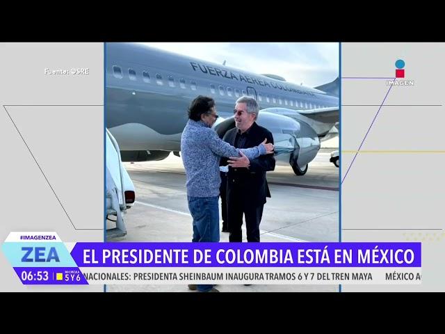 Gustavo Petro, presidente de Colombia, llega a México para reunirse con Claudia Sheinbaum | Paco Zea