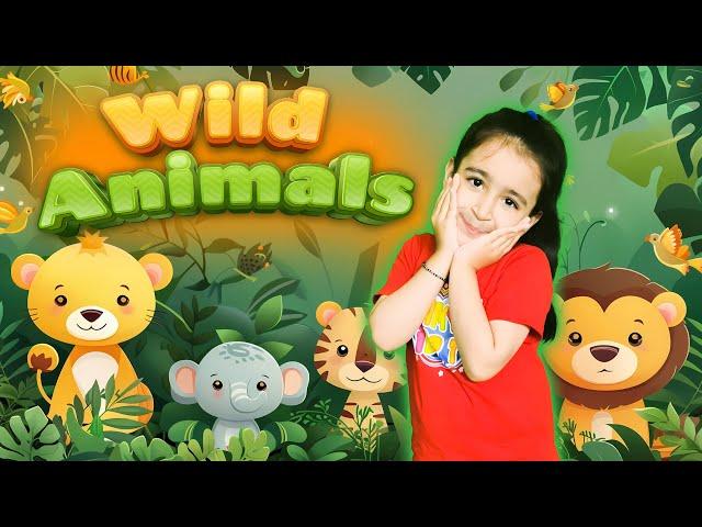 Exciting Wild Animals Song! Learn 18 Wild Animals in the Best Nursery Rhymes And Kids Songs!