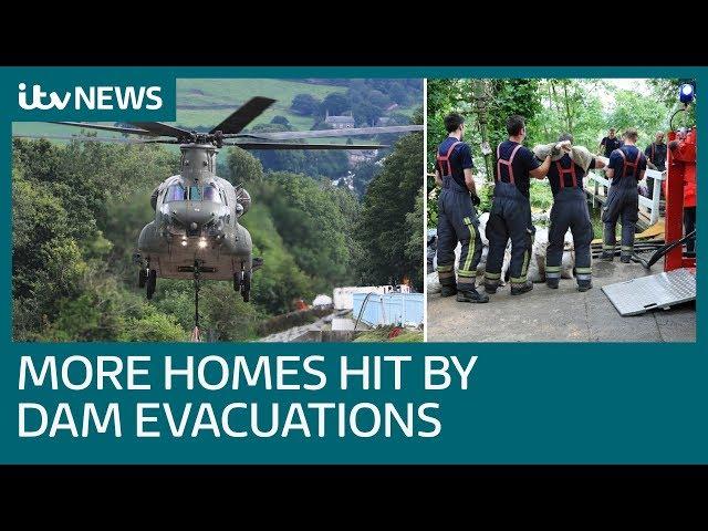 Whaley Bridge: 55 more homes evacuated as race continues to repair dam before downpour | ITV News