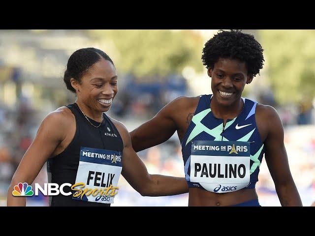 Allyson Felix, Merileidy Paulino battle in Olympic 400m final rematch in Paris | NBC Sports