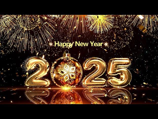 Happy New Year Music 2025  New Years Eve background music  Best New Year Music  Fireworks Show 