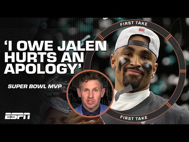 'I PUBLICLY OWE JALEN AN APOLOGY' - Dan-O gives Hurts his flowers after Super Bowl win | First Take