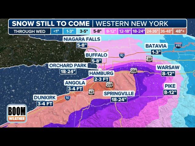 Upstate NY Could Get 6 Feet Of Snow Halting Travel Around The Great Lakes - Bizarre 7500yo Clay Head