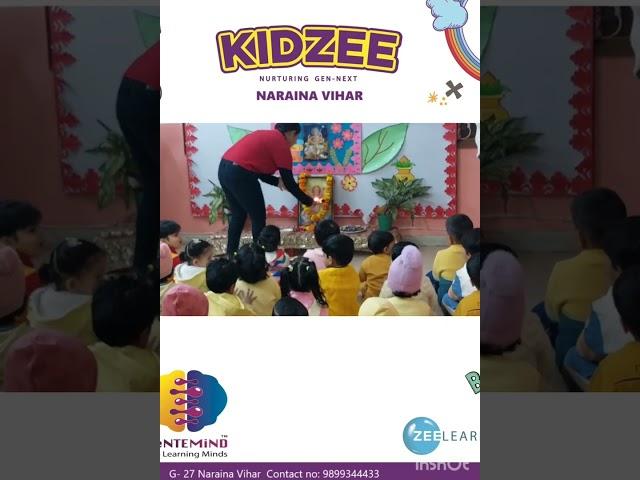 Vasant panchami pooja at kidzee naraina vihar #kidzeeindia #vasantpanchmispecial