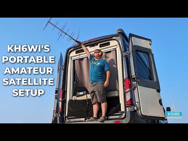 KH6WI's Portable Amateur Radio Satellite Setup