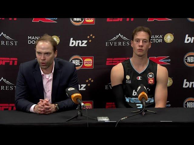 Petteri Koponen and Sam Mennenga press conference vs Sydney Kings - Round 11, NBL25