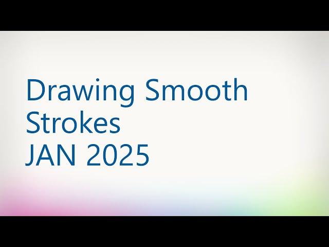 Drawing smooth strokes with a drawing tablet