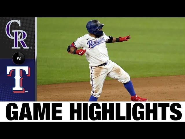 Lance Lynn, Rougned Odor lead Rangers to win at new park | Rockies-Rangers Game Highlights 7/24/20