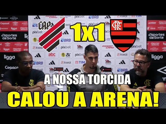 ENTREVISTAS PÓS-JOGO ATHLETICO 1x1 FLAMENGO O FLAMENGO CALOU A ARENA DO ATHLETICO!