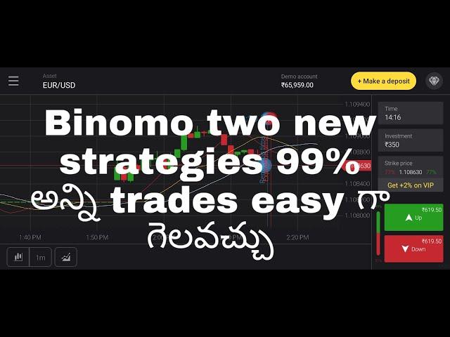 Binomo two new strategies 99% winning in all trades