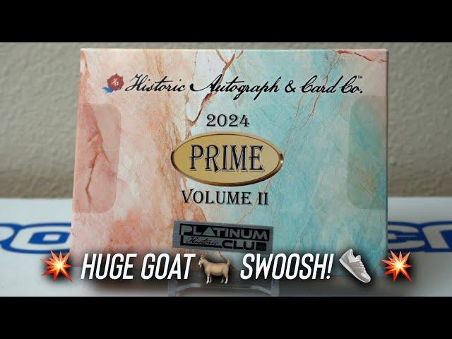 2024 Historic Autographs Prime II Platinum Club Box Break! DNA Hair cards! HUGE GOAT  SWOOSH! 