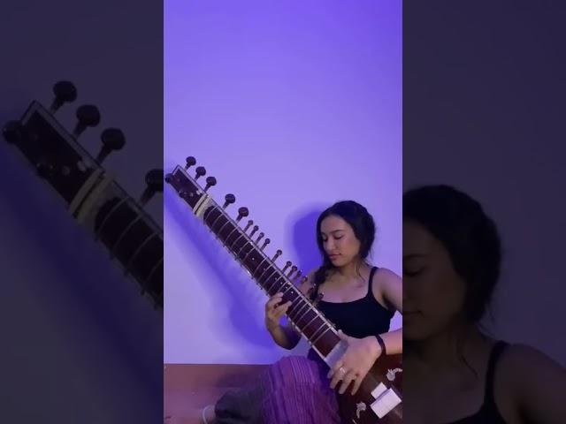 mere dholna on sitar