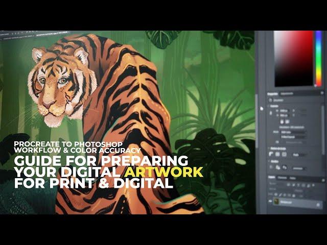 Not Getting Your Digital Art Colors Printed Right? Procreate to Photoshop Workflow (Tutorial)