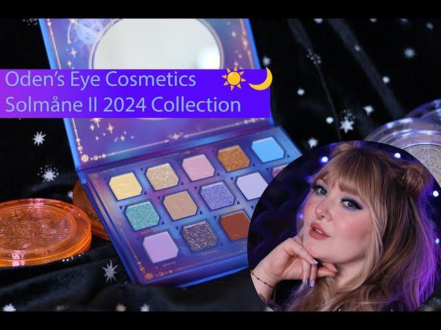 Oden's Eye Cosmetics Solmåne Moon Wish Palette, Blushes & Highlighters | 3 Looks & Swatches 