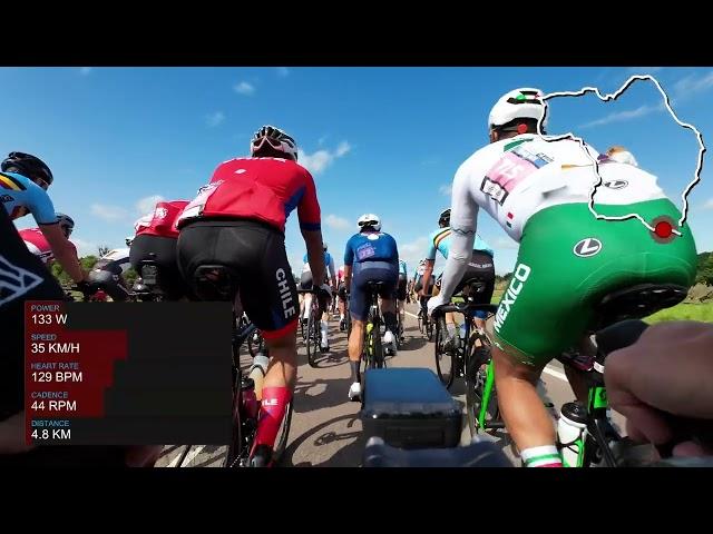 UCI Gran Fondo World Championship 2023 Glasgow Full Race (M35-39) with Data (160km / 1900m)