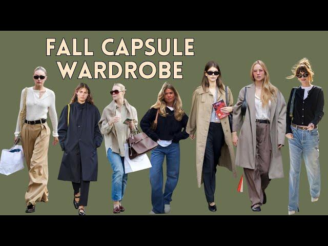 How to Create a Fall Capsule Wardrobe | 20 Outfits with 20 Pieces