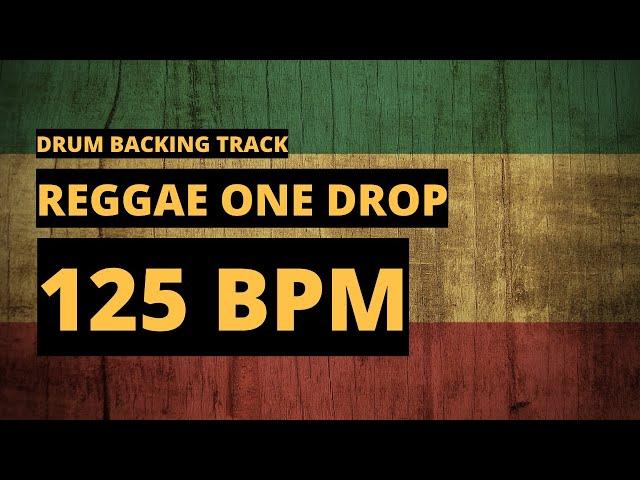 Reggae One Drop Backing Track | Drum Metronome | 125 BPM