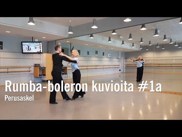 Rumba-boleron kuvioita nro 1a /perusaskel