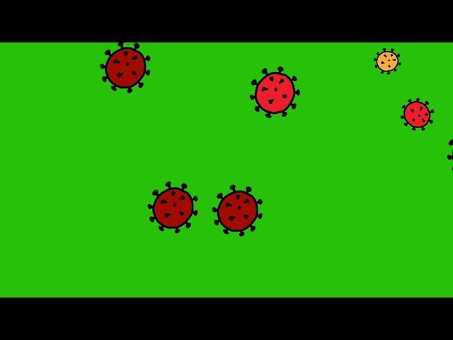 FREE for use green screen effect coronavirus Covid-19 airborne