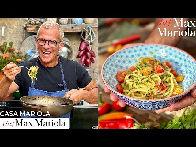 Pasta con Pomodorini Rossi e Gialli e Colatura di Alici | Ricetta di Chef Max Mariola