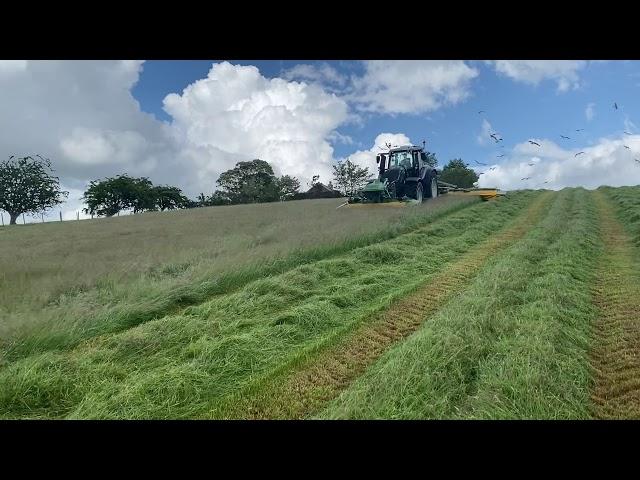 Pronar PDD830 C triple mowers in action