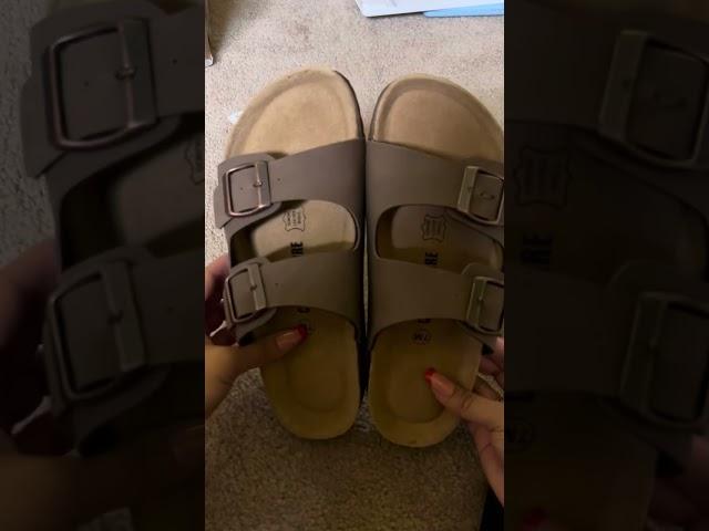 Birkenstocks DUPES FROM AMAZON #youtubeshorts #dupes #birks #cushionaire