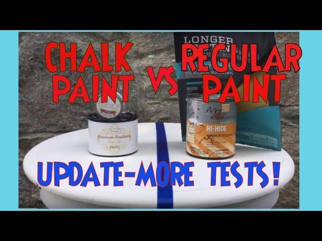 Chalk Paint vs Latex Regular Paint UPDATE Latex Chalk Comparison Which is Best? Latex or Chalk?