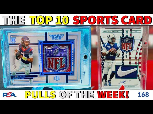 NATIONAL TREASURES FOOTBALL RELEASE WEEK!  | TOP 10 SPORTS CARD PULLS OF THE WEEK | EP 168