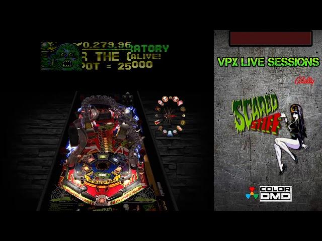 VPX Live Session - Scared Stiff (Bally, 1996) -DMD COLOR-