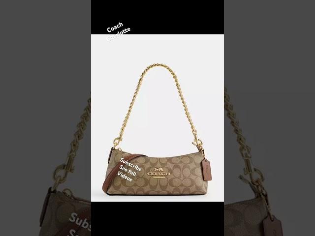 COACH CHARLOTTE SHOULDER BAG #coach #lvluxegirl #lvluxegirlyoutube #coach