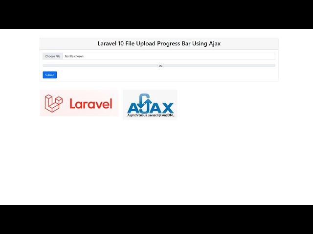 Laravel 10 File Upload Progress Bar Using Ajax