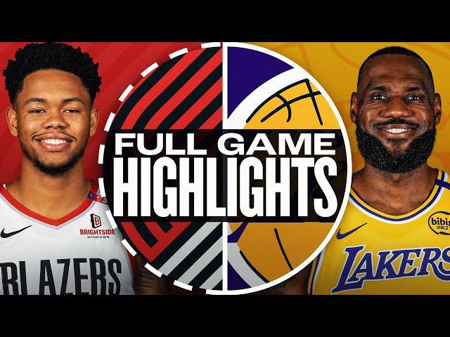 Game Recap: Lakers 114, Trail Blazers 106