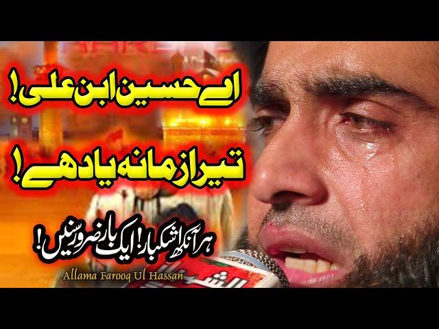 Allama Farooq Ul Hassan _ Ay Hussain Ibne Ali Tera Zamana Yaad Hai _ Emotional Kalam _ New Bayan