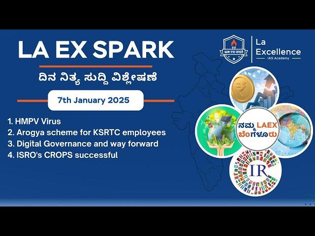 |7th January 2025|News Analysis By Bhuvana S | LA EX SPARK ದಿನ ನಿತ್ಯ ಸುದ್ದಿ ವಿಶ್ಲೇಷಣೆ |#dailynews