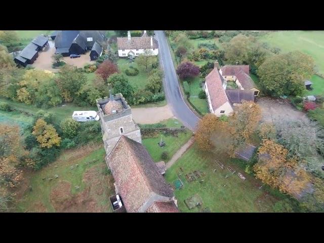 Great Eversden Church Drone