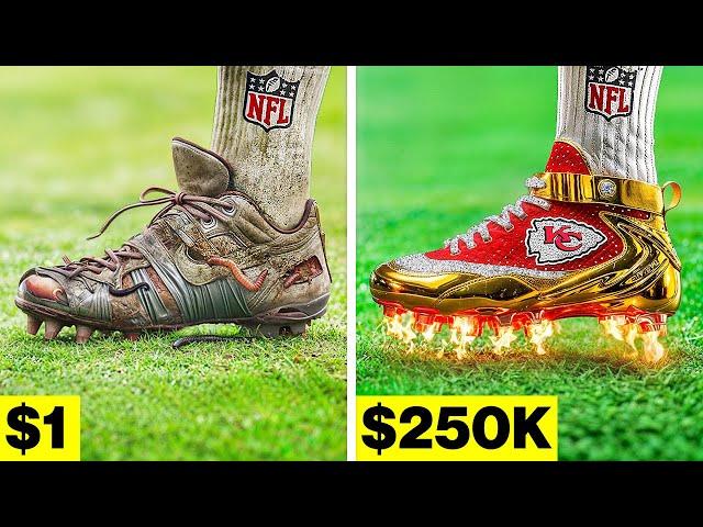 $1 VS $250,000 Cleats NFL Players Wore