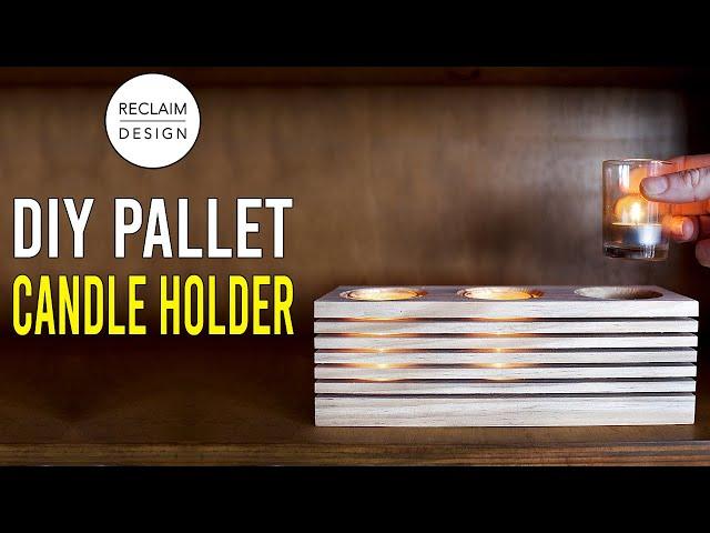 DIY Tealight Candle Holder » Home Decor Out Of Pallets!