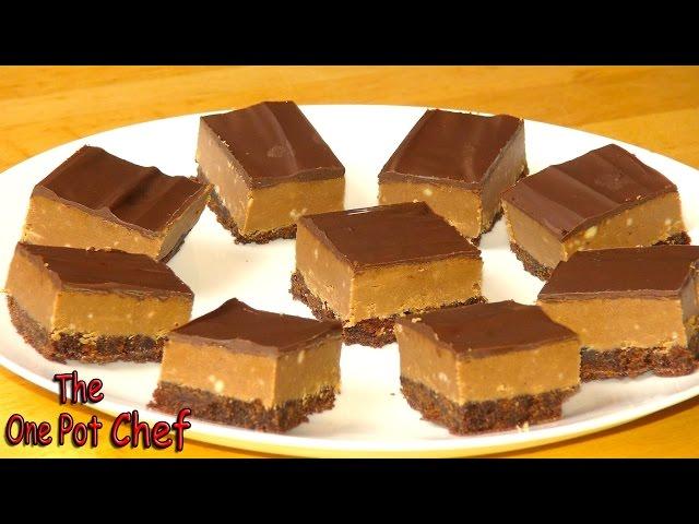 Chocolate Peanut Butter Squares | One Pot Chef