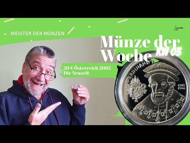 Münzen sammeln Teil 03 2022 - 20€ Österreich 2002 Österreich im Wandel der Zeit Die Neuzeit