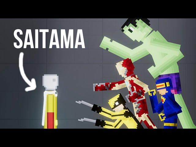 Saitama vs Marvel Heroes New Update [Zebra Gaming TV] People Playground