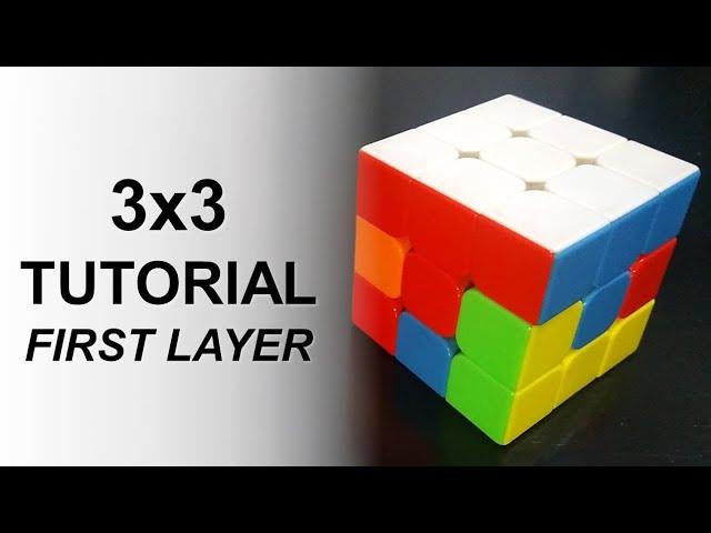 How to Solve 3x3 Rubik's Cube First Layer