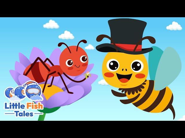 10 Little Bees Go Buzzing |  Little Fish Tales | #nurseryrhymes