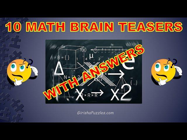 Math Brain Teasers With Answers