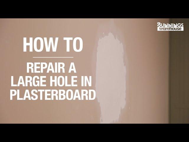 How To Repair A Large Hole In Plasterboard - Bunnings Warehouse