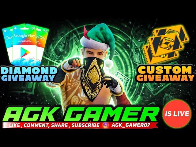 AGK GAMER IS LIVE ||RANK PUSH WITH GUILDMATE|| GARENA FREE FIRE