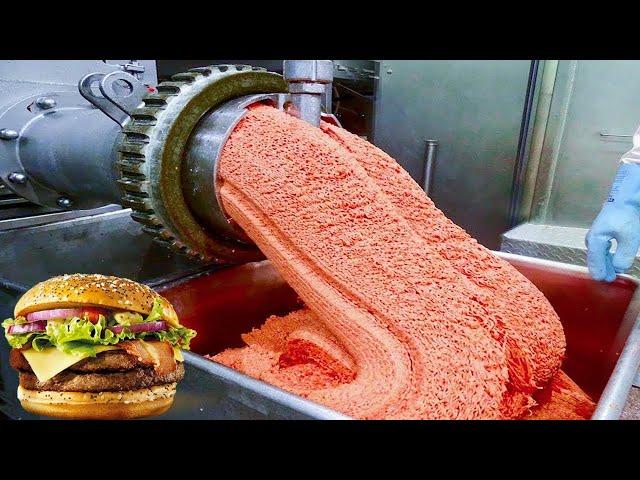 How McDonald's HAMBURGER MEAT is MADE| McDonald's Burger Factory